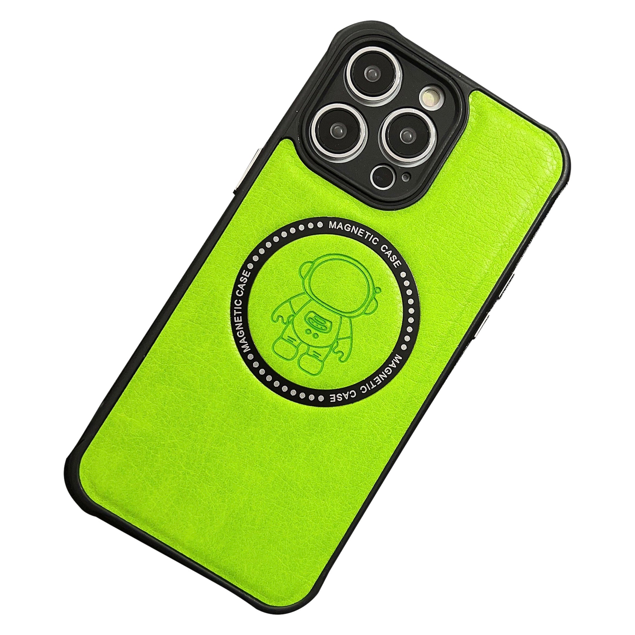 Magnetic Phone Case for iPhone 13 Pro Max 6.7 inch Compatible with MagSafe PU Leather Coated TPU PC Astronaut Pattern Imprinted Cover Magnetic Phone Case for iPhone 13 Pro Max 6.7 inch Compatible with MagSafe PU Leather Coated TPU PC Astronaut Pattern Imprinted Cover